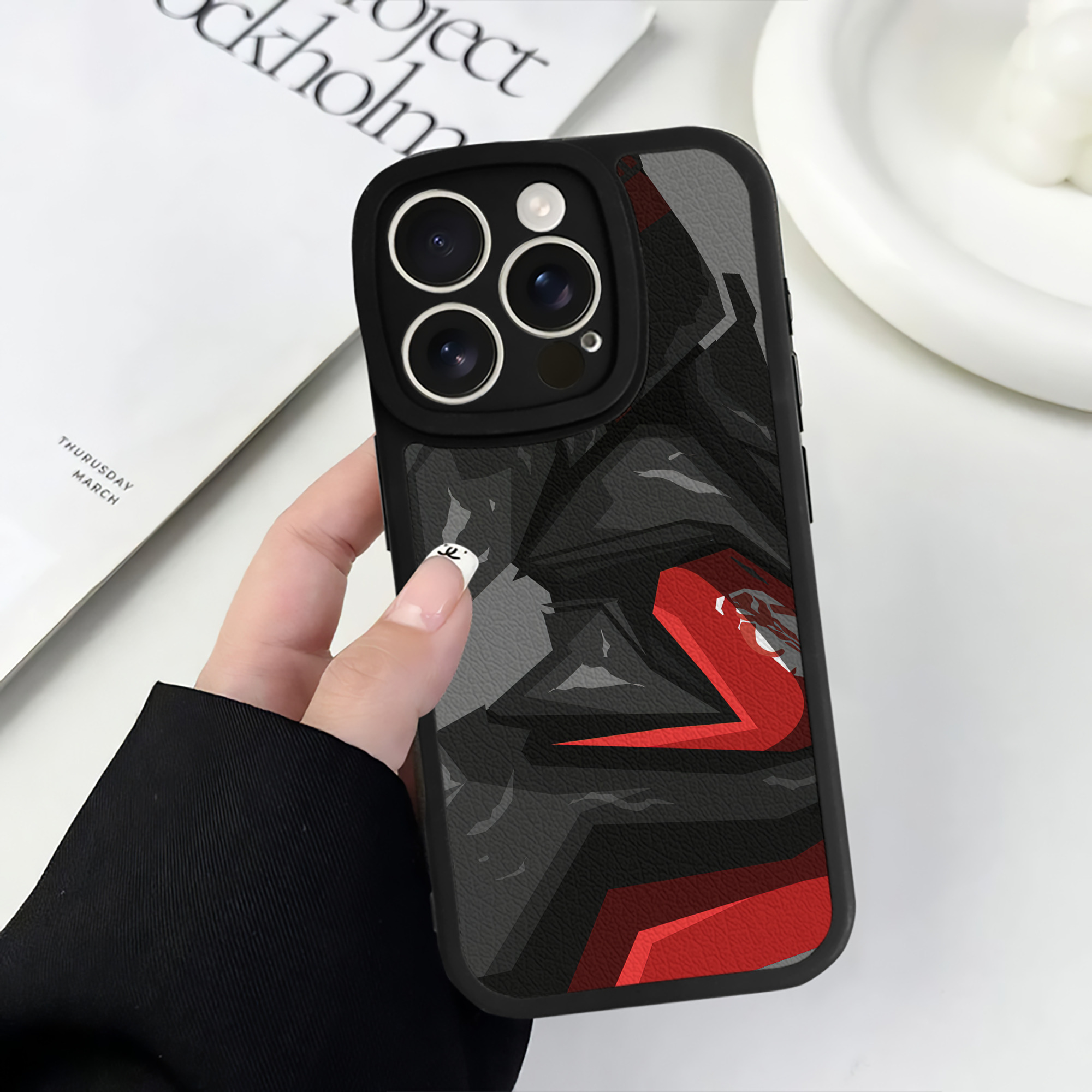（画像用） スター・ウォーズ Star Wars 【iPhone 16シリーズ対応】シリコンスマホケース（レザー調） 材質：シリコン